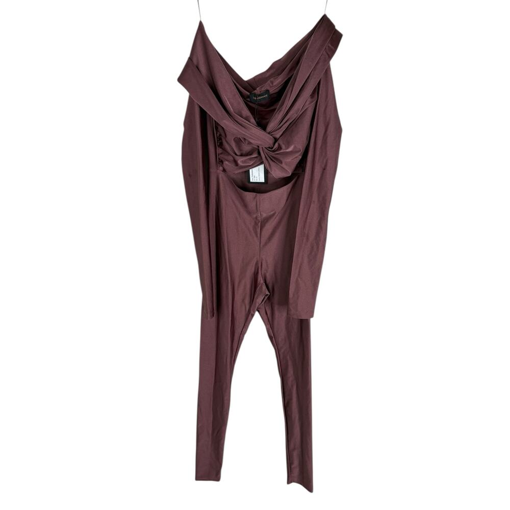 The Andamane Kendall Jumpsuit Off Shoulder Twist Front Catsuit Evening Y2k S - Picture 3 of 12